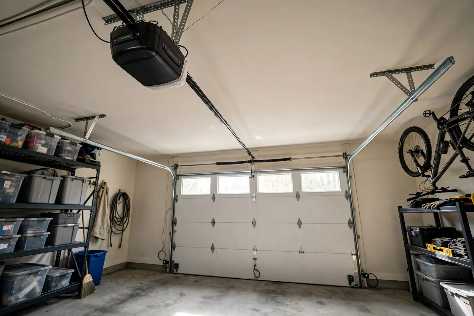 Garage Door Opener Installation —  Belt Drive Opener With Battery Backup in St. Charles by Waldorf Garage Door Repair